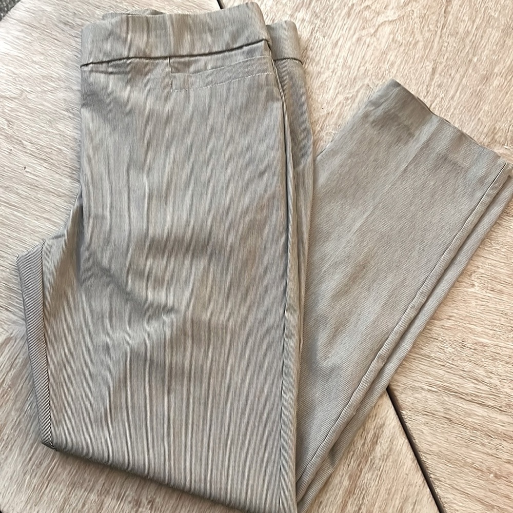 Gently used pinstripe women slacks.